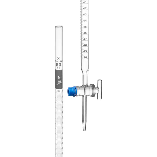 KSCI100 Klinger Scientific Burette, Class B 100ml Glass Screw Thread