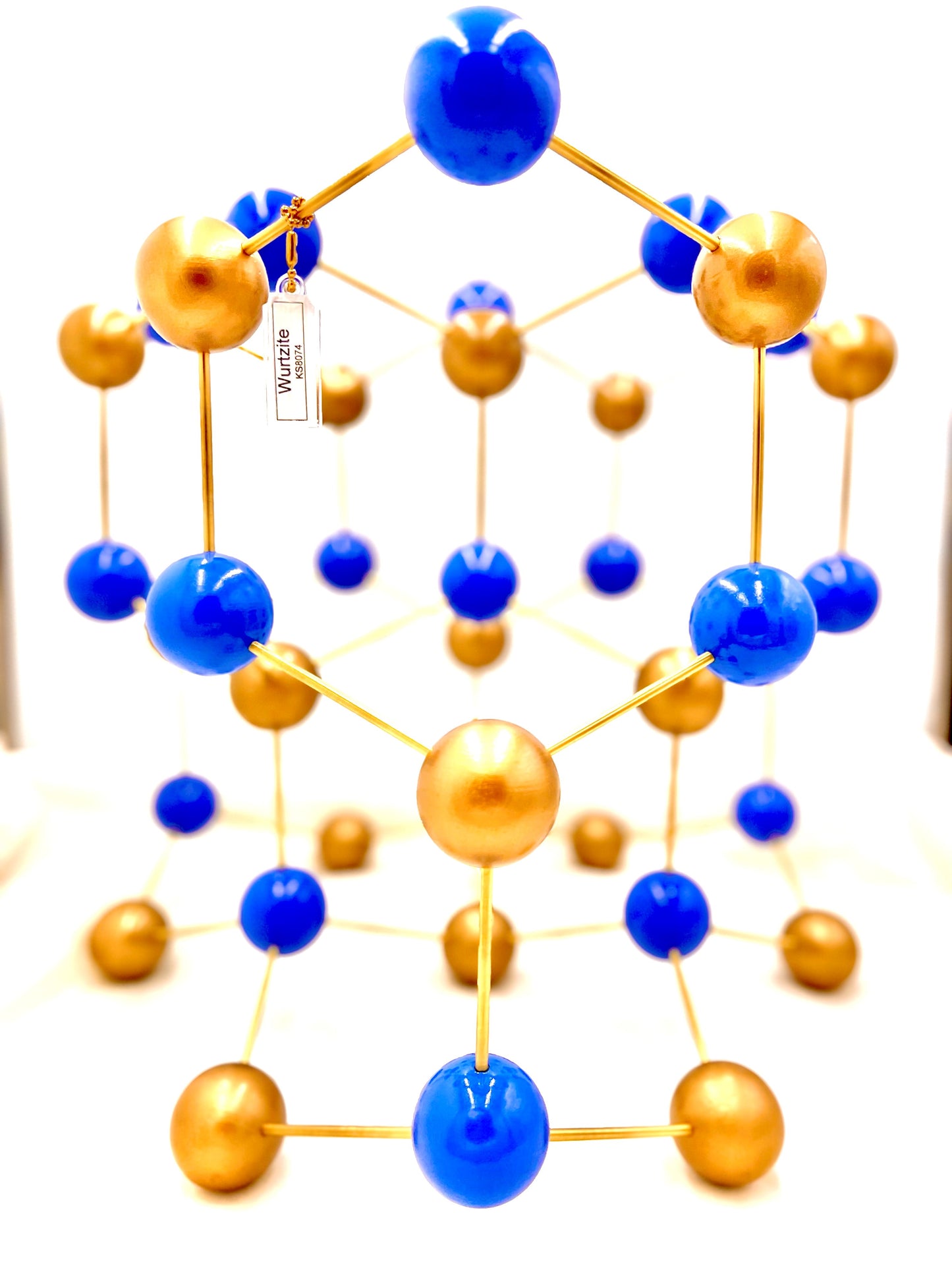 KS8074-2 Wurtzite Large Molecular Model Blue and Gold