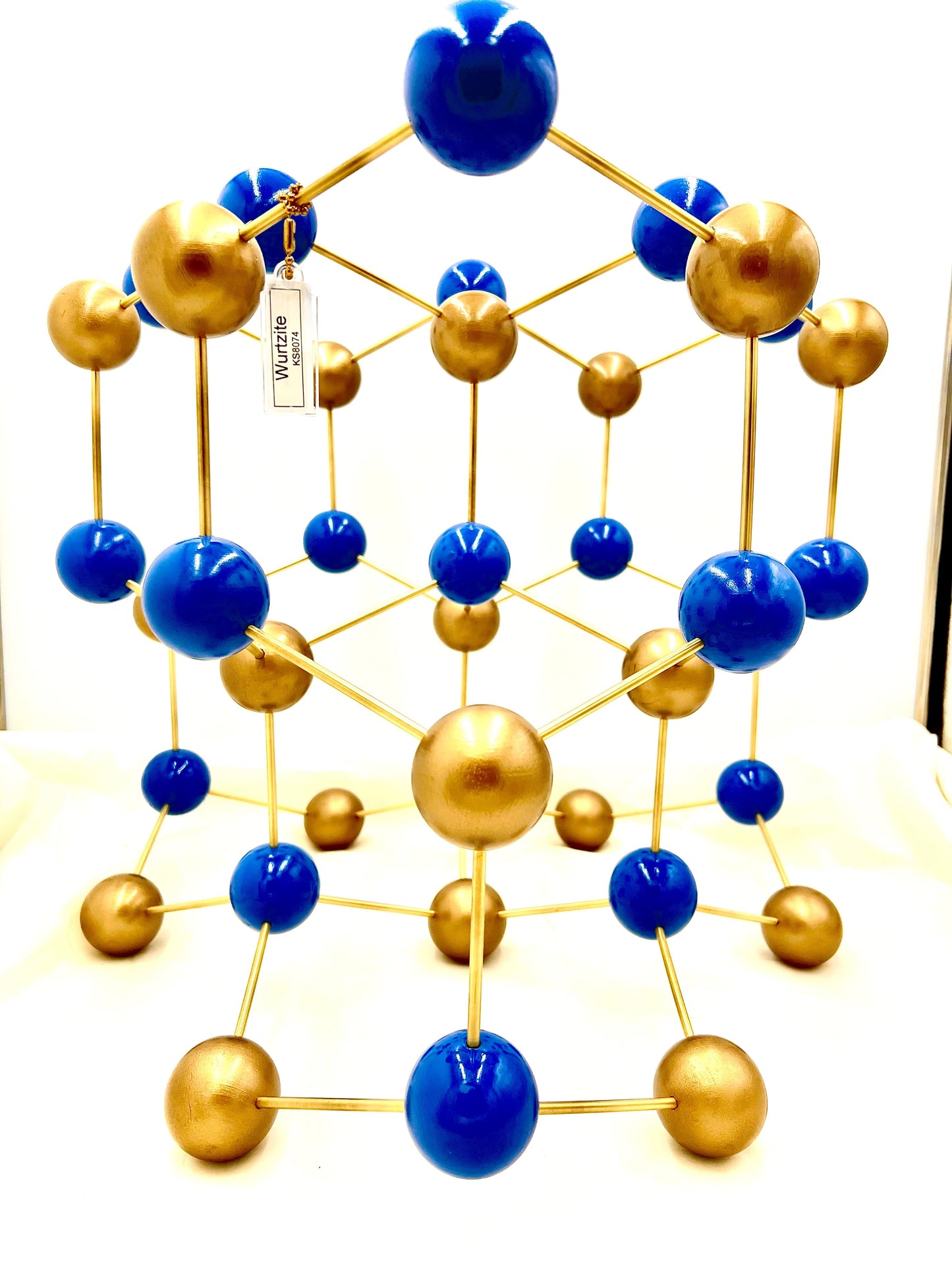 KS8074-2 Wurtzite Large Molecular Model Blue and Gold