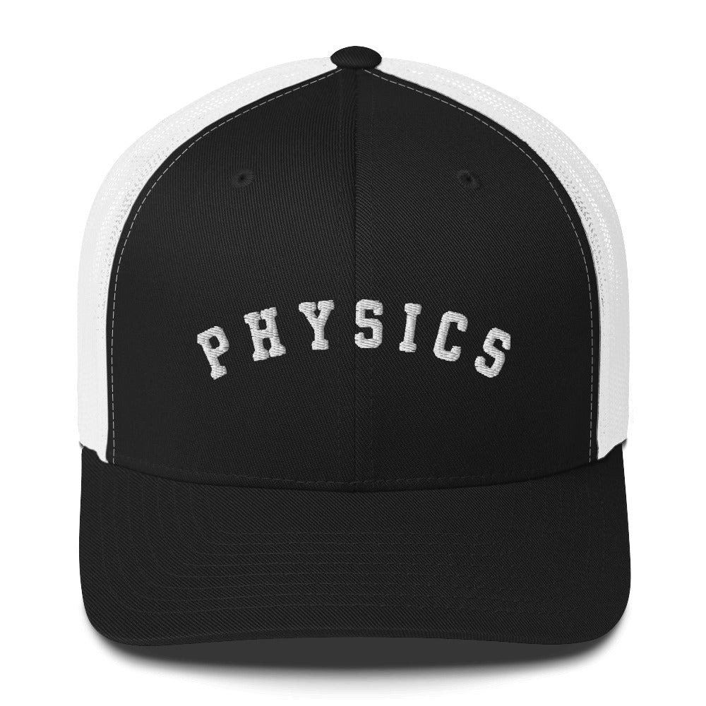 Physics Trucker Cap White Lettering