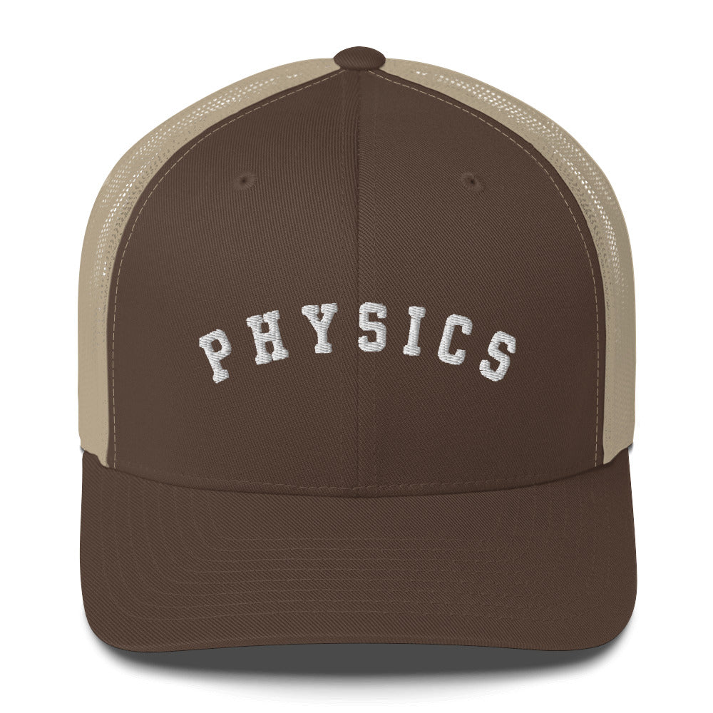 Physics Trucker Cap White Lettering