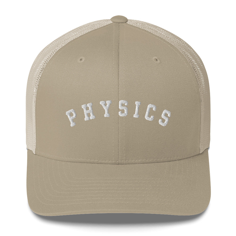 Physics Trucker Cap White Lettering
