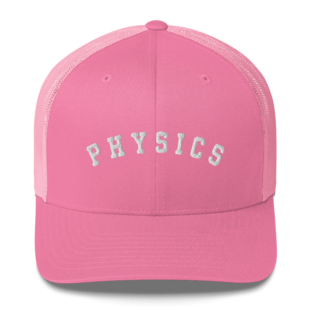 Physics Trucker Cap White Lettering