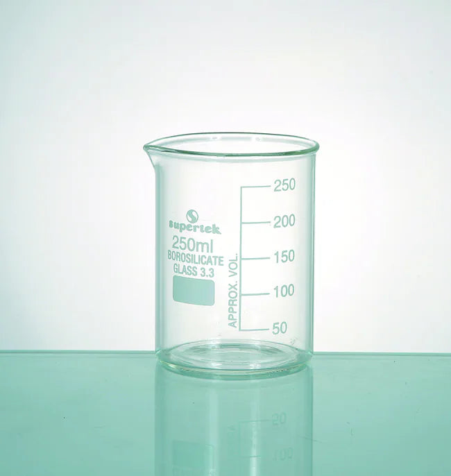 KSCI0050 Klinger Scientific Tall Form Glass Beakers with Graduation and Spout 50ml 10Pk