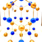 KS8074-2  Wurtzite Large Molecular Model Blue and Gold