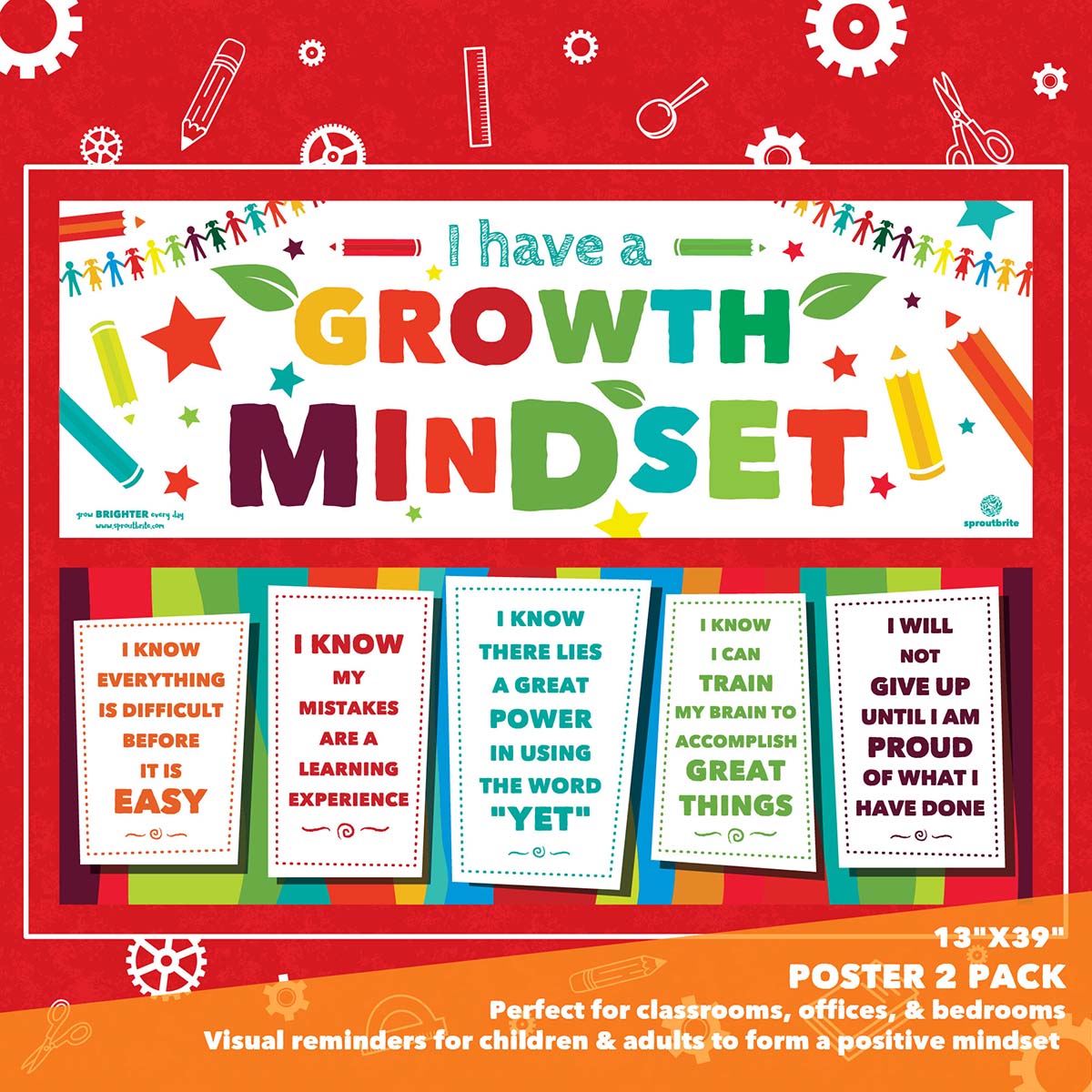 Sproutbrite SB-007 Growth Mindset Banner Pack