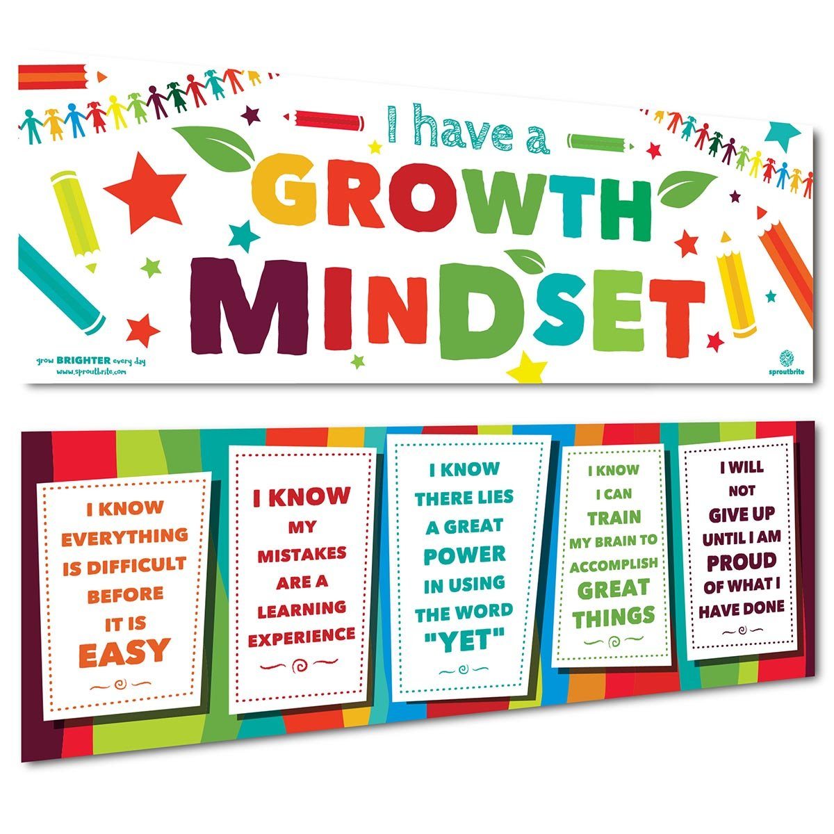 Sproutbrite SB-007 Growth Mindset Banner Pack