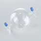 37907 Sphere with 2 Stopcocks, Glass, 1 l