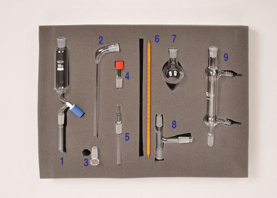 ORGKIT-09 Organic Chemistry Glassware Kit, 9 pieces