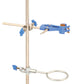 MTST1 Premium Lab Metalware Set - Support Stand, Rod, Clamp and Retort Ring