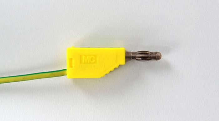 500410 Connecting lead 25cm Yellow / Green