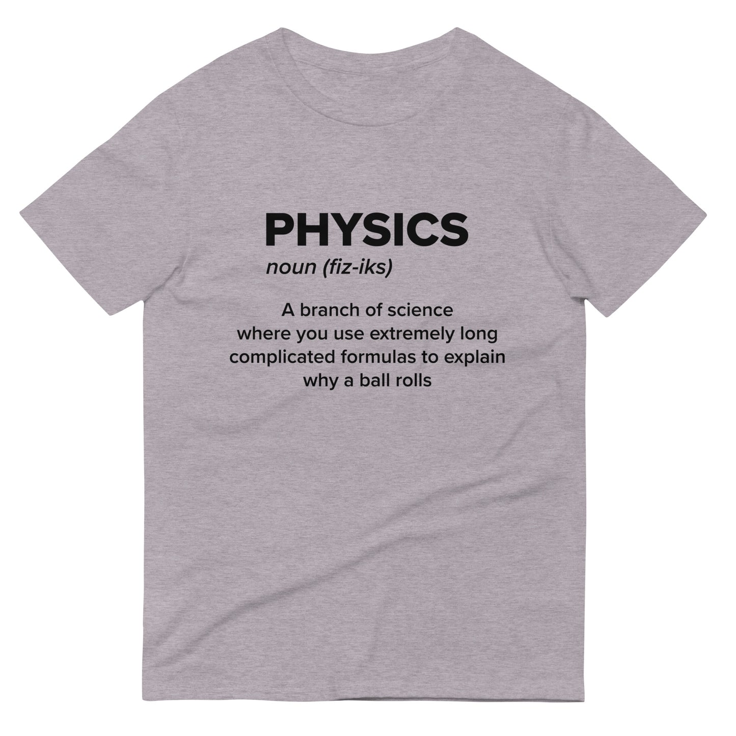 Physics Description Light Colored -Short-Sleeve T-Shirt