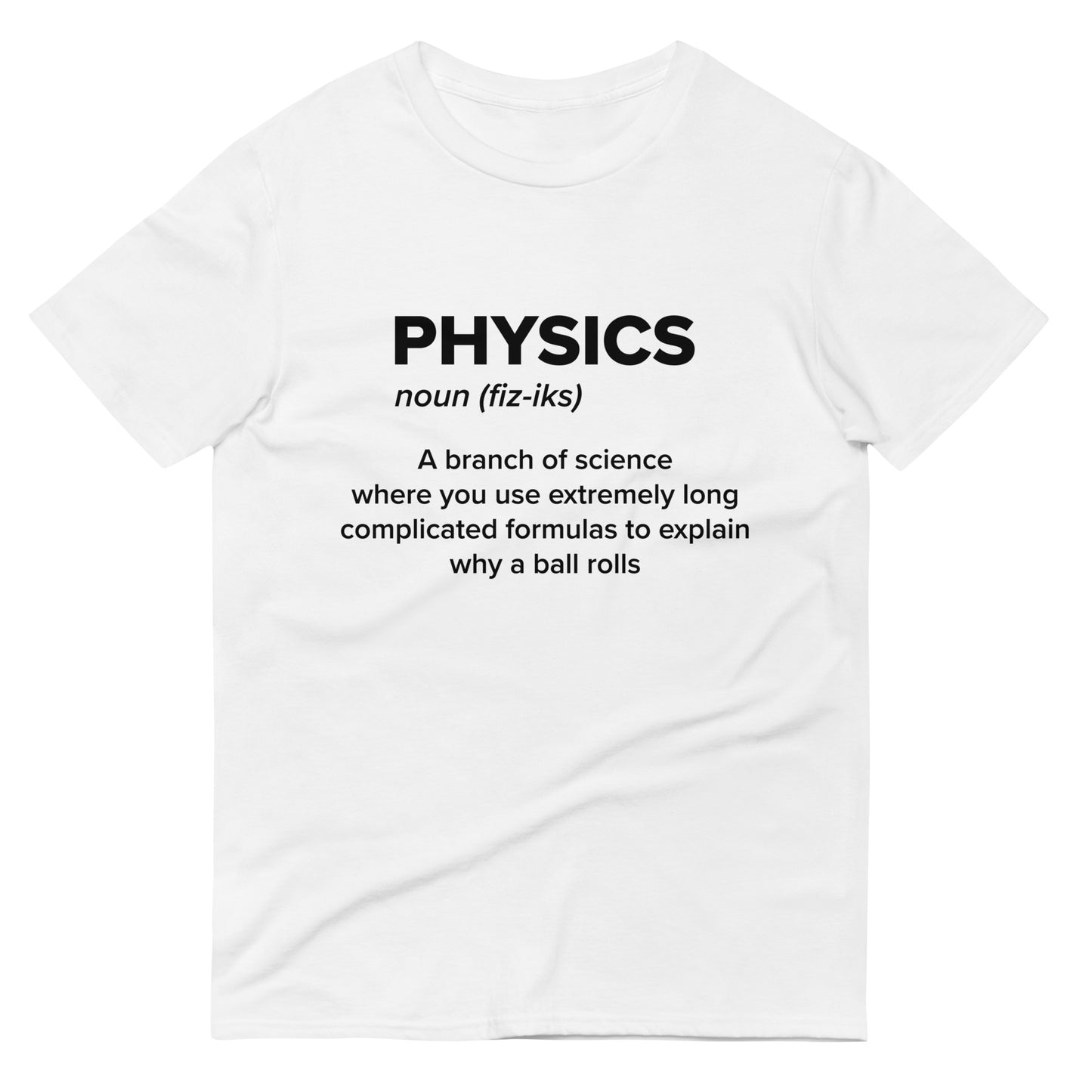 Physics Description Light Colored -Short-Sleeve T-Shirt